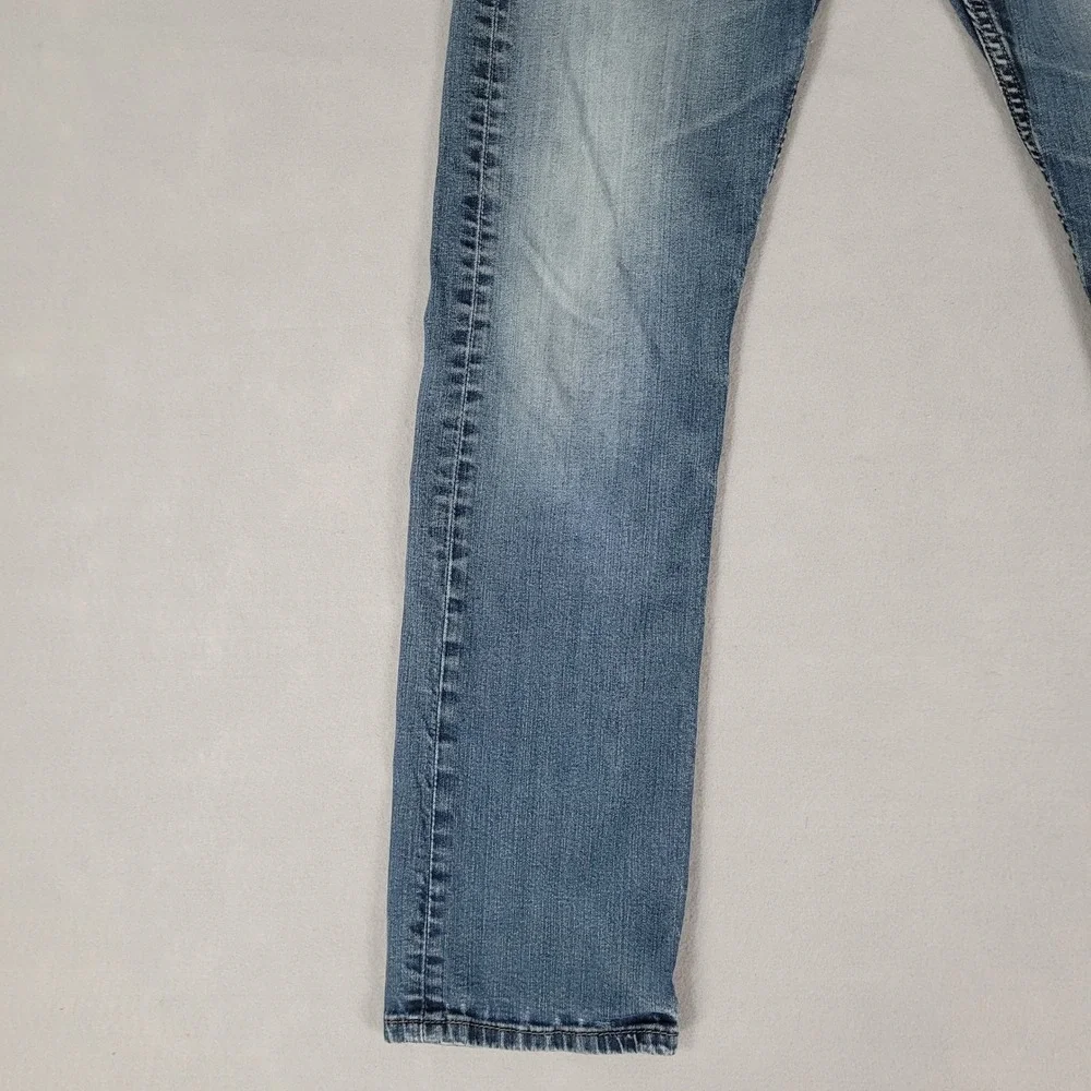Levi's Jeans Mens 33x32 Blue 513 Slim Straight Stretch Denim Pants 513-1563